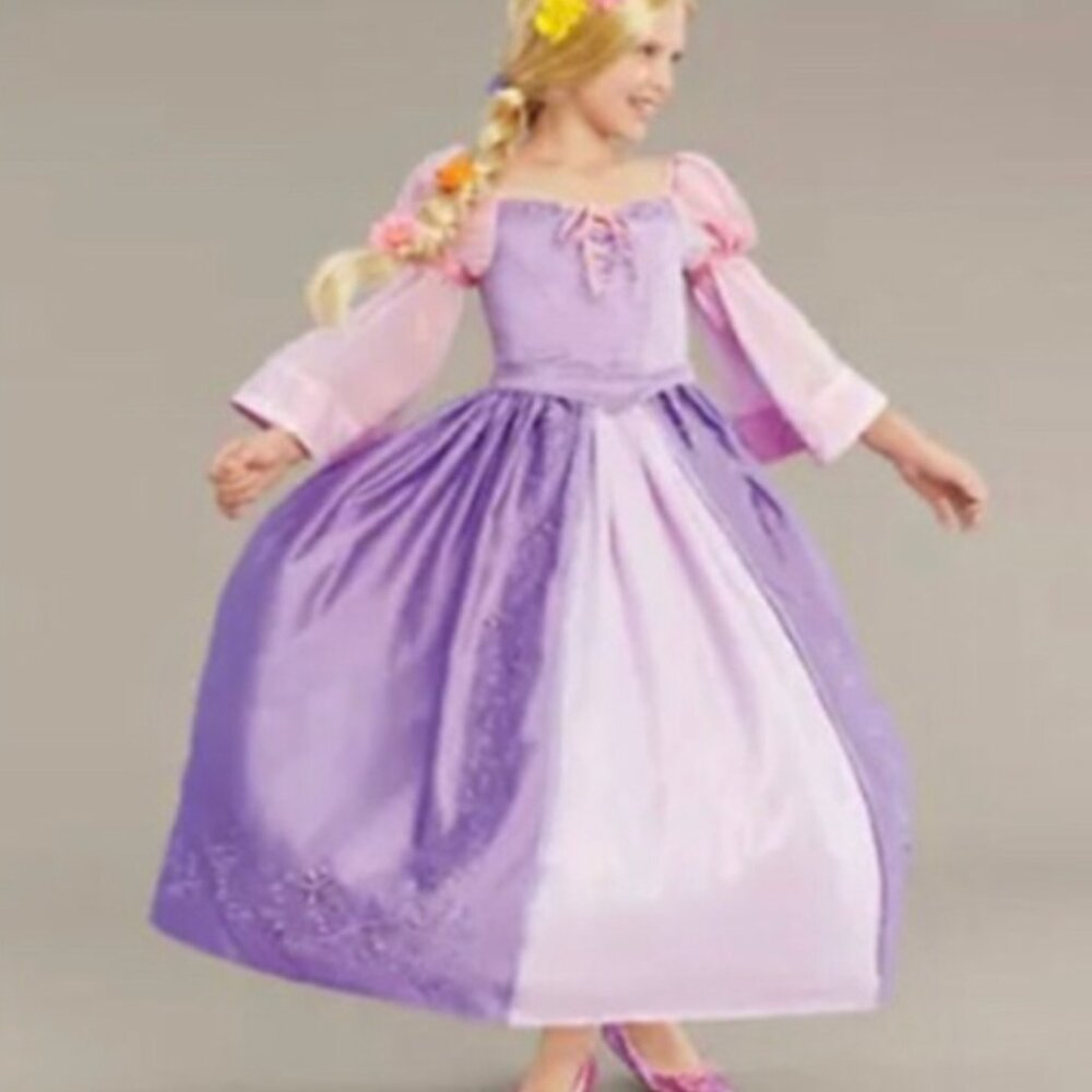 Girls Purple Princess Rapunzel Costume Dress